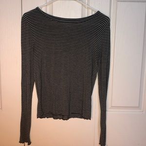 Gray Striped Long Sleeve